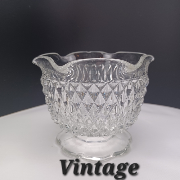 Anchor Hocking Other - Vintage Mayonaise Bowl Glass Diamond Pattern
